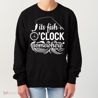 Fish OClock Time Funny Women's Sweatshirt
