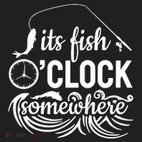 Fish OClock Time Funny Women's Sweatshirt thumb 2