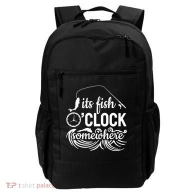 Fish OClock Time Funny Backpack