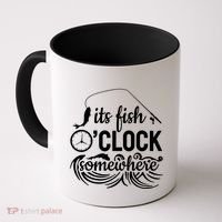 Fish OClock Time Funny Coffee Mug thumb 0