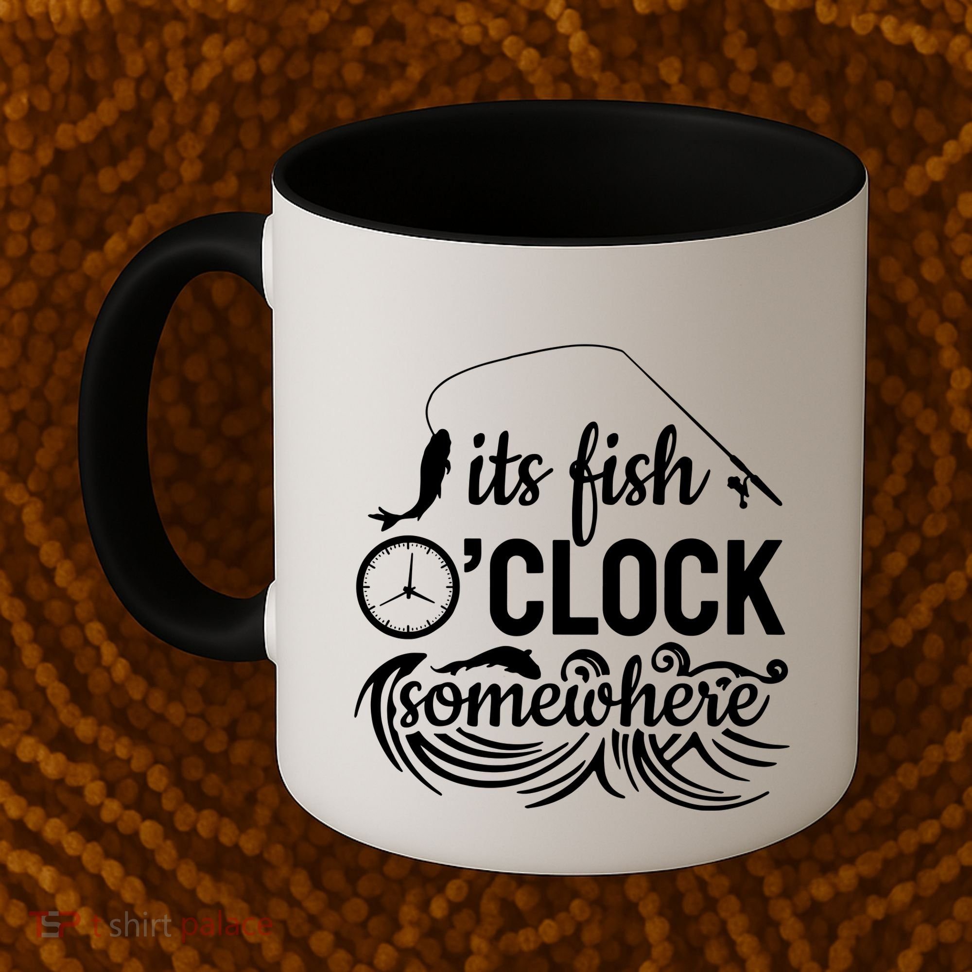 Fish OClock Time Funny Coffee Mug