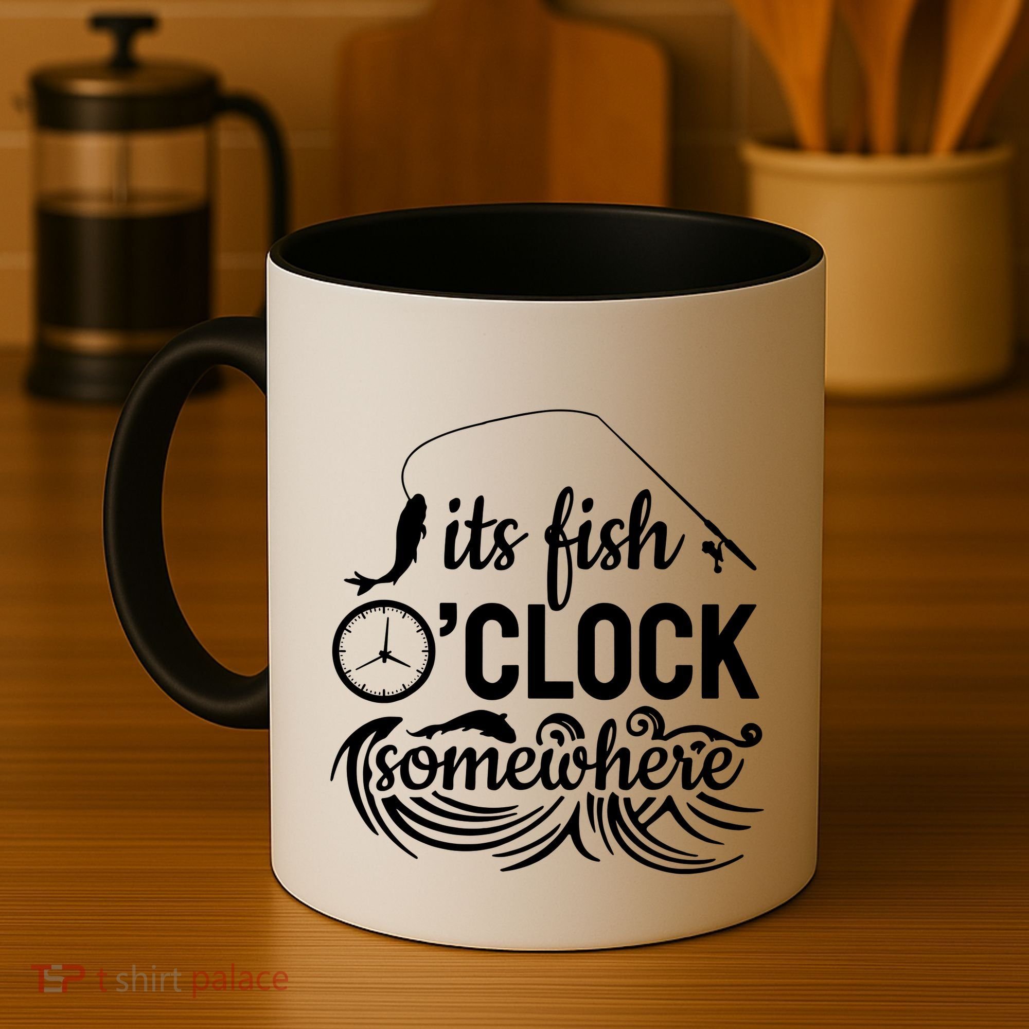 Fish OClock Time Funny Coffee Mug