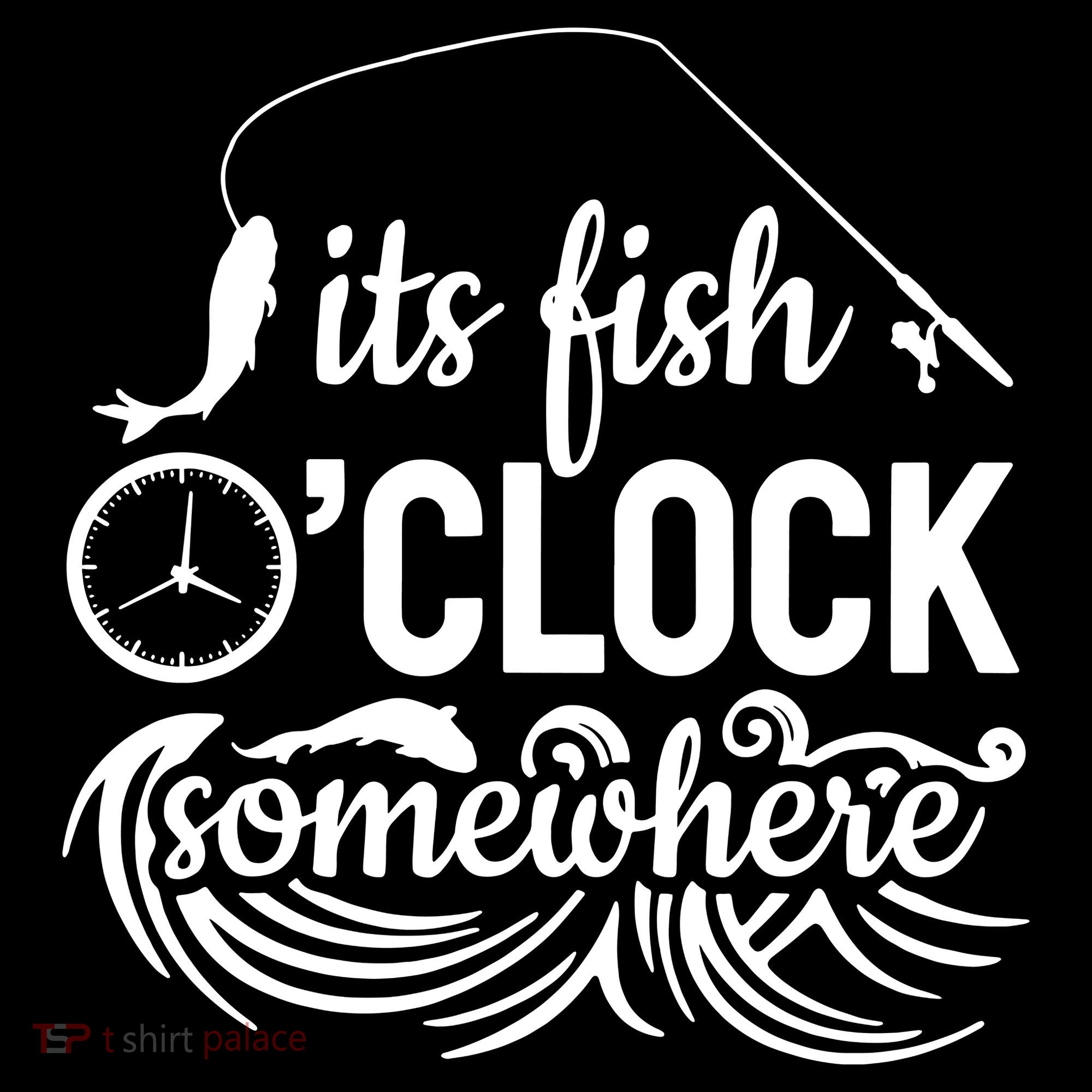 Fish OClock Time Funny Women's Hoodie