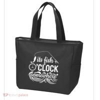 Fish OClock Time Funny Tote Bag thumb 3