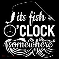 Fish OClock Time Funny Tote Bag thumb 4