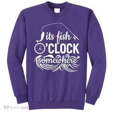 Fish OClock Time Funny Sweatshirt
