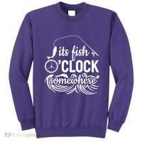 Fish OClock Time Funny Sweatshirt thumb 0