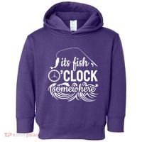 Fish OClock Time Funny Toddler Hoodie thumb 0