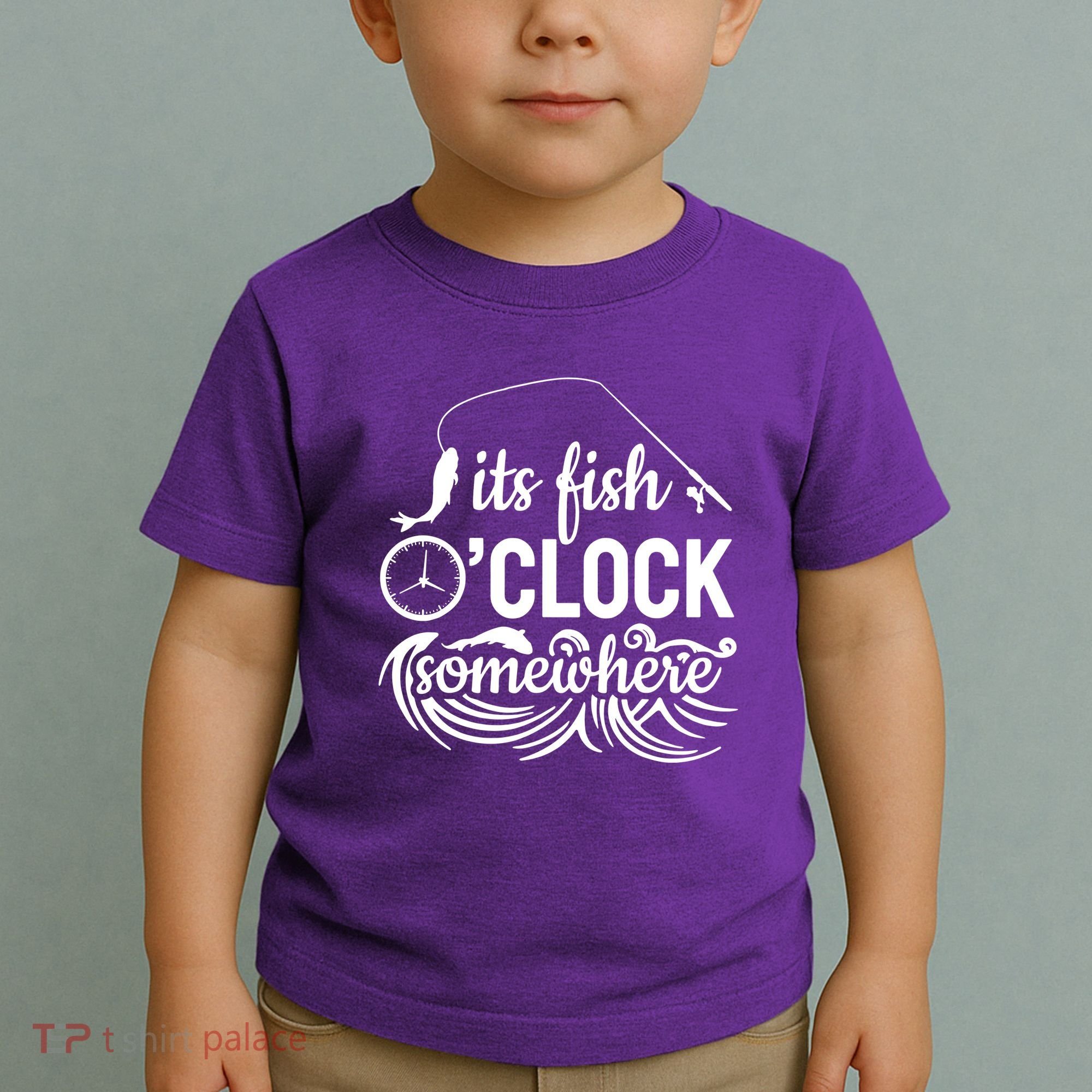 Fish OClock Time Funny Toddler T-Shirt