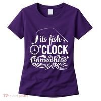Fish OClock Time Funny Women's T-Shirt thumb 0