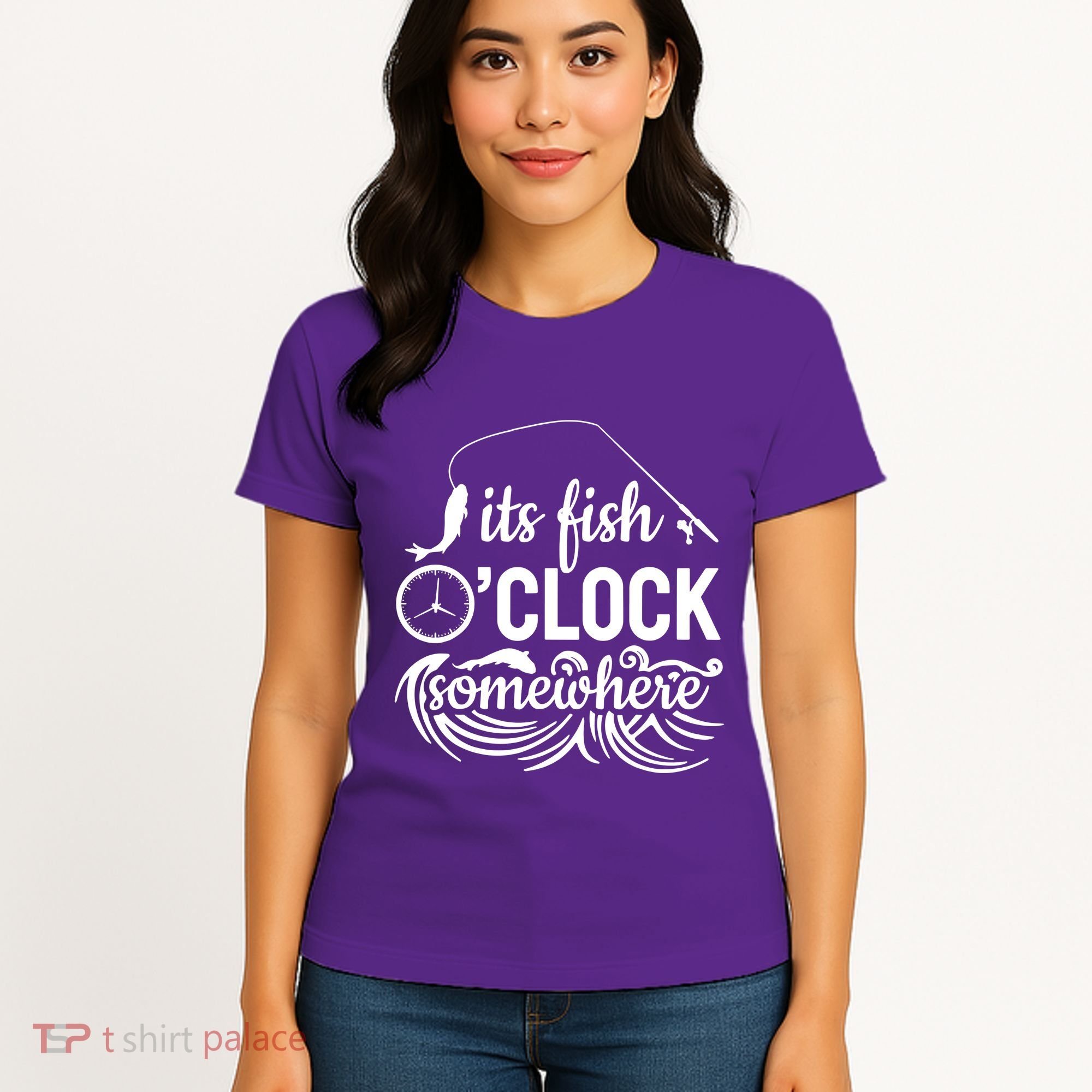 Fish OClock Time Funny Women's T-Shirt