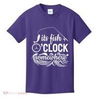 Fish OClock Time Funny Kids T-Shirt thumb 0