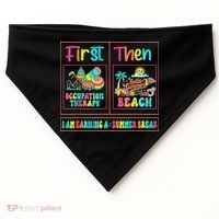 First Occupational Therapy Then Beach Occupational Therapist USA-Made Doggie Bandana thumb 0