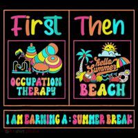 First Occupational Therapy Then Beach Occupational Therapist Mousepad thumb 1