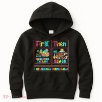 First Occupational Therapy Then Beach Occupational Therapist Kids Hoodie thumb 0