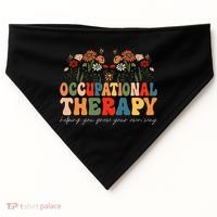 Floral Occupational Therapy Wildflowers Occupational Therapy USA-Made Doggie Bandana thumb 0
