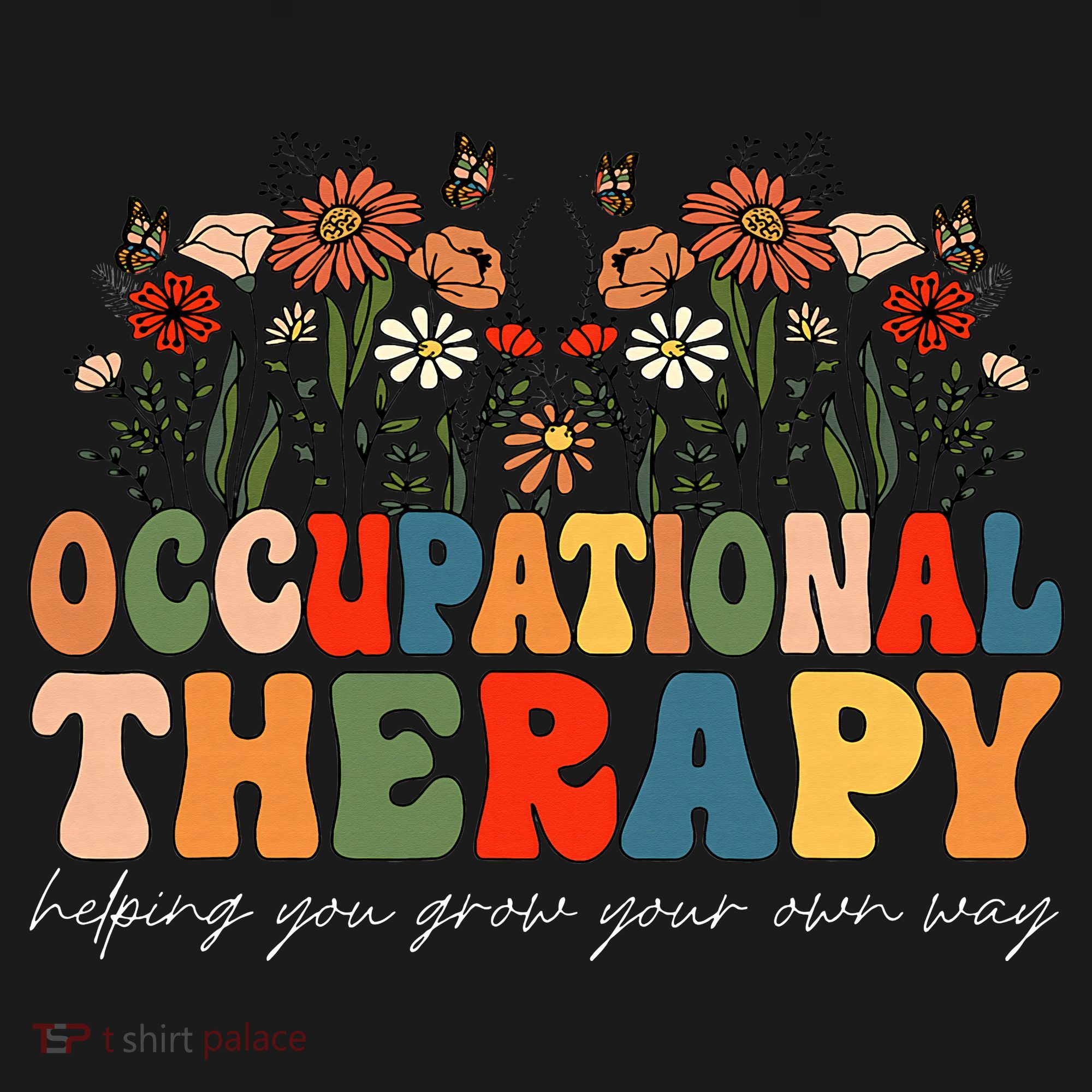 Floral Occupational Therapy Wildflowers Occupational Therapy Apron