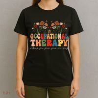 Floral Occupational Therapy Wildflowers Occupational Therapy T-Shirt thumb 4