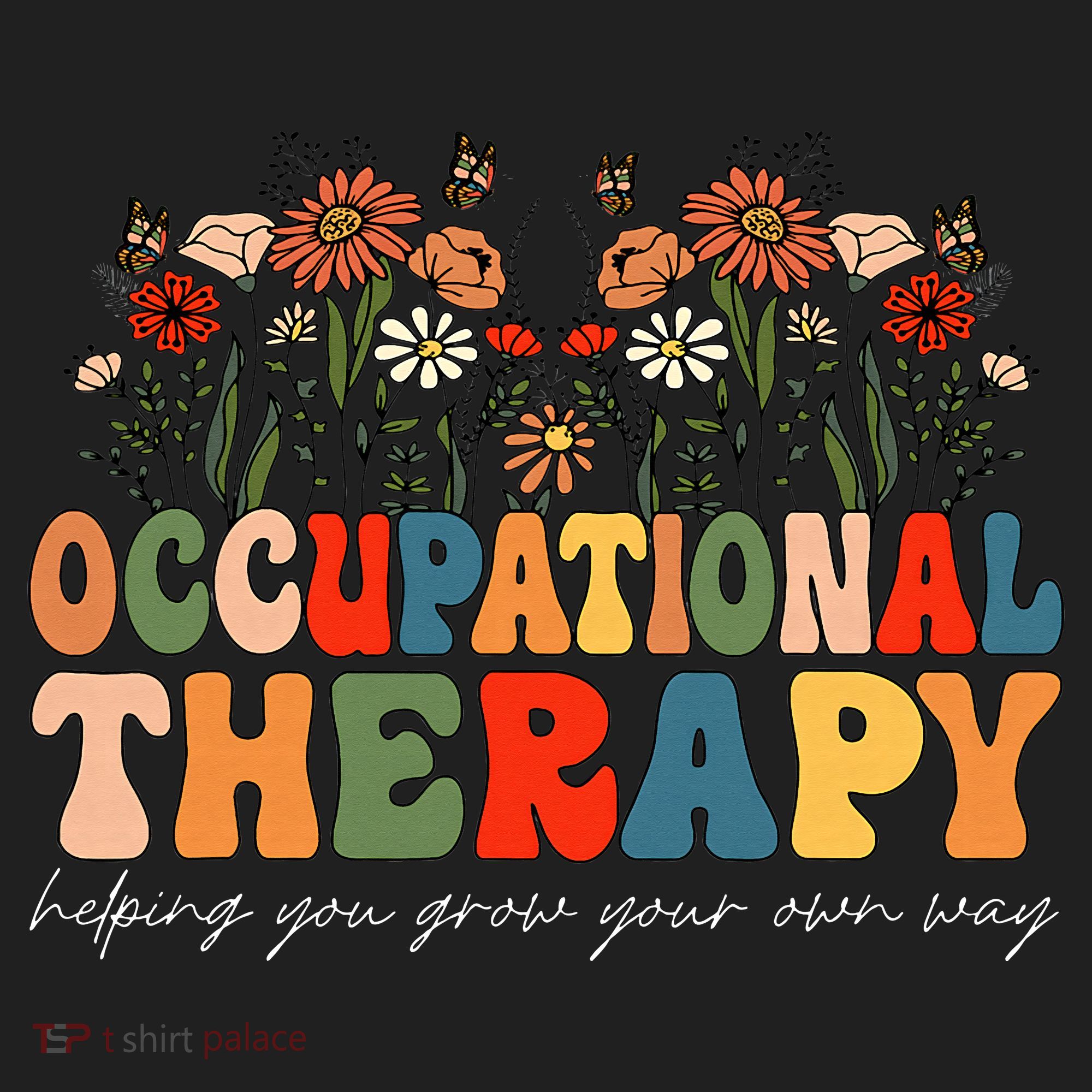 Floral Occupational Therapy Wildflowers Occupational Therapy Beanie