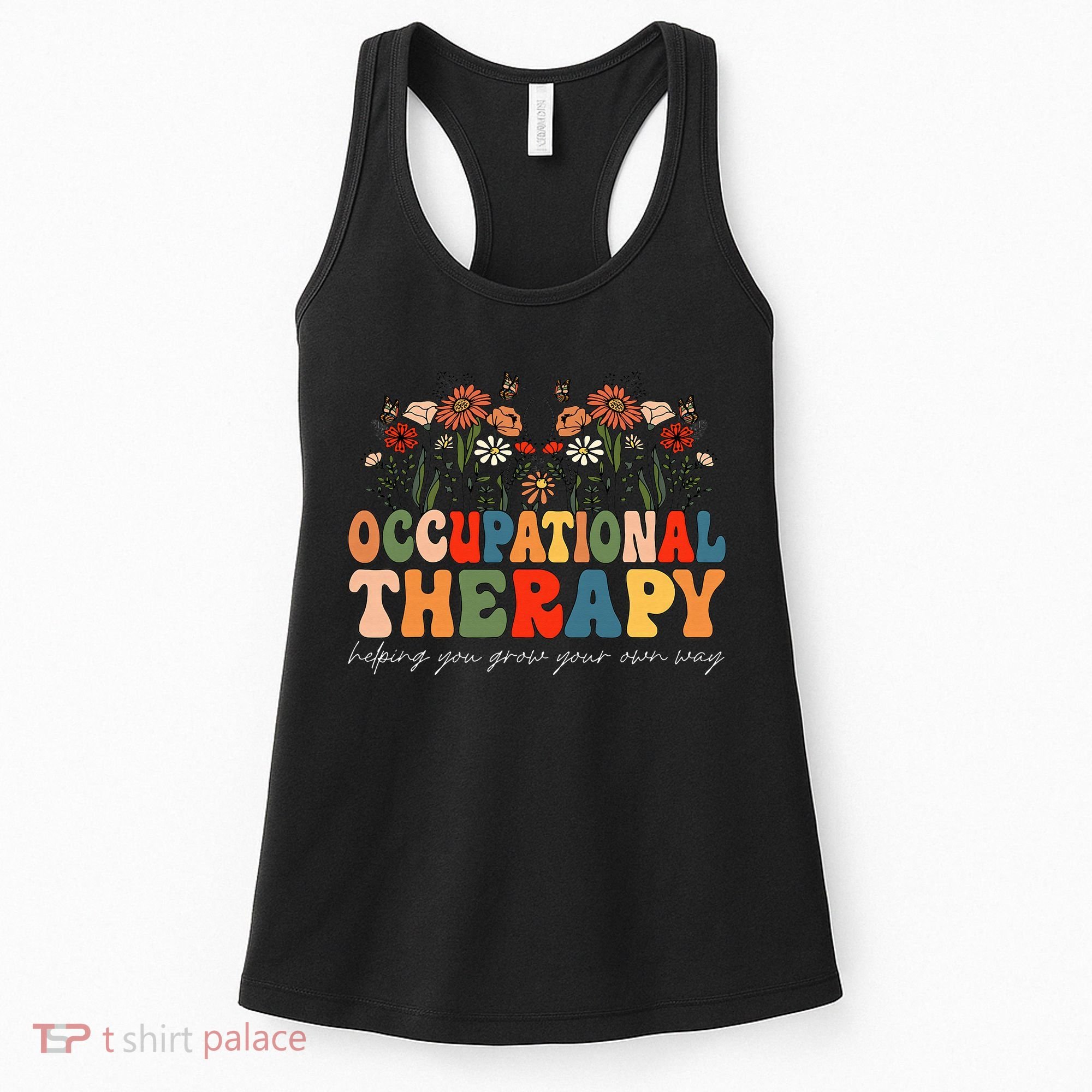 Floral Occupational Therapy Wildflowers Occupational Therapy Women's Tank Top