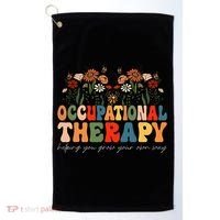 Floral Occupational Therapy Wildflowers Occupational Therapy Golf Towel thumb 0