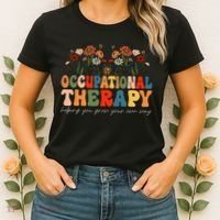 Floral Occupational Therapy Wildflowers Occupational Therapy Women's T-Shirt thumb 2