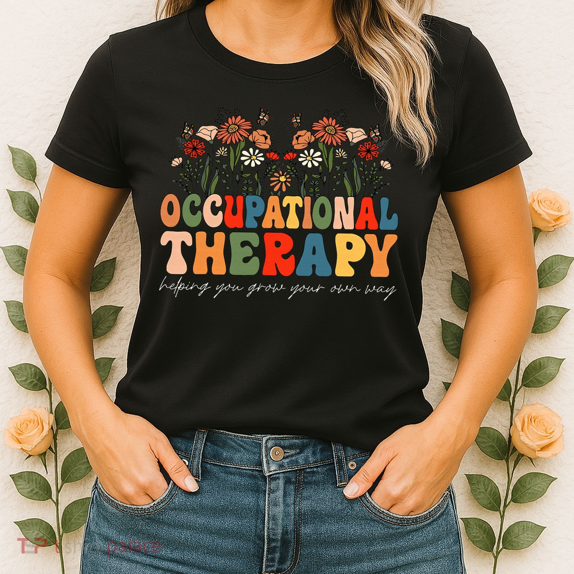 Floral Occupational Therapy Wildflowers Occupational Therapy Women's T-Shirt