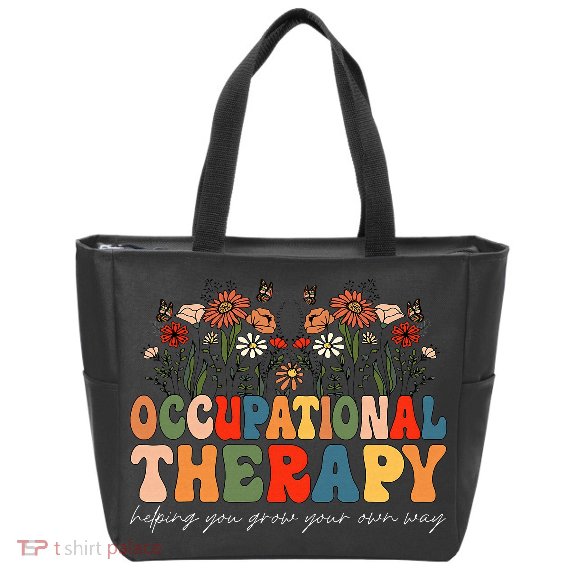 Floral Occupational Therapy Wildflowers Occupational Therapy Tote Bag