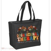 Floral Occupational Therapy Wildflowers Occupational Therapy Tote Bag thumb 2