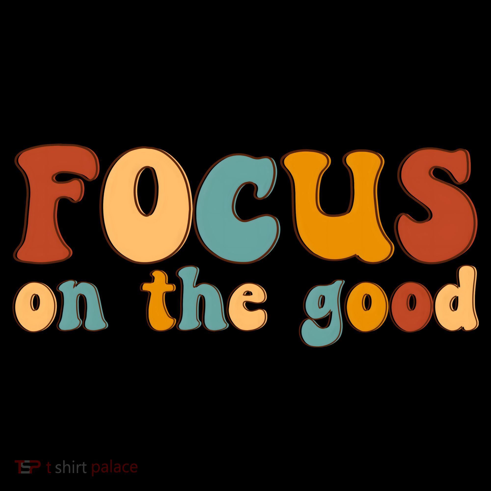 Focus On The Good Retro Quote 16oz Travel Tumbler
