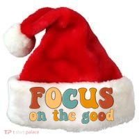 Focus On The Good Retro Quote Santa Hat thumb 0