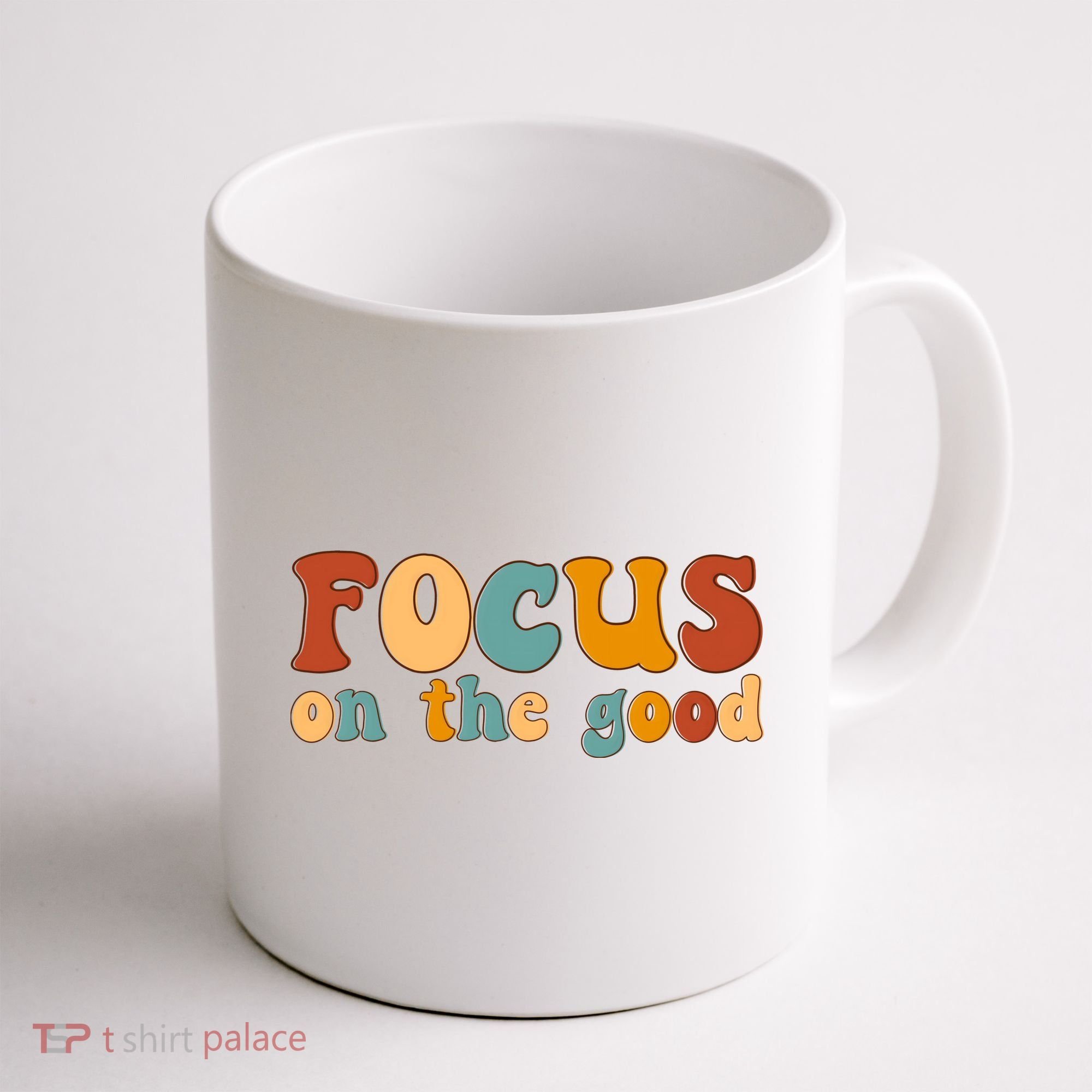 Focus On The Good Retro Quote Coffee Mug