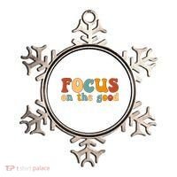 Focus On The Good Retro Quote Ornament thumb 0