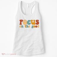 Focus On The Good Retro Quote Women's Tank Top thumb 0