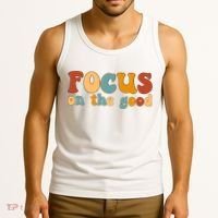 Focus On The Good Retro Quote Tank Top thumb 3