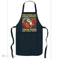 Funny Owl Thats What I Do I Read Books I Drink Coffee Apron thumb 0
