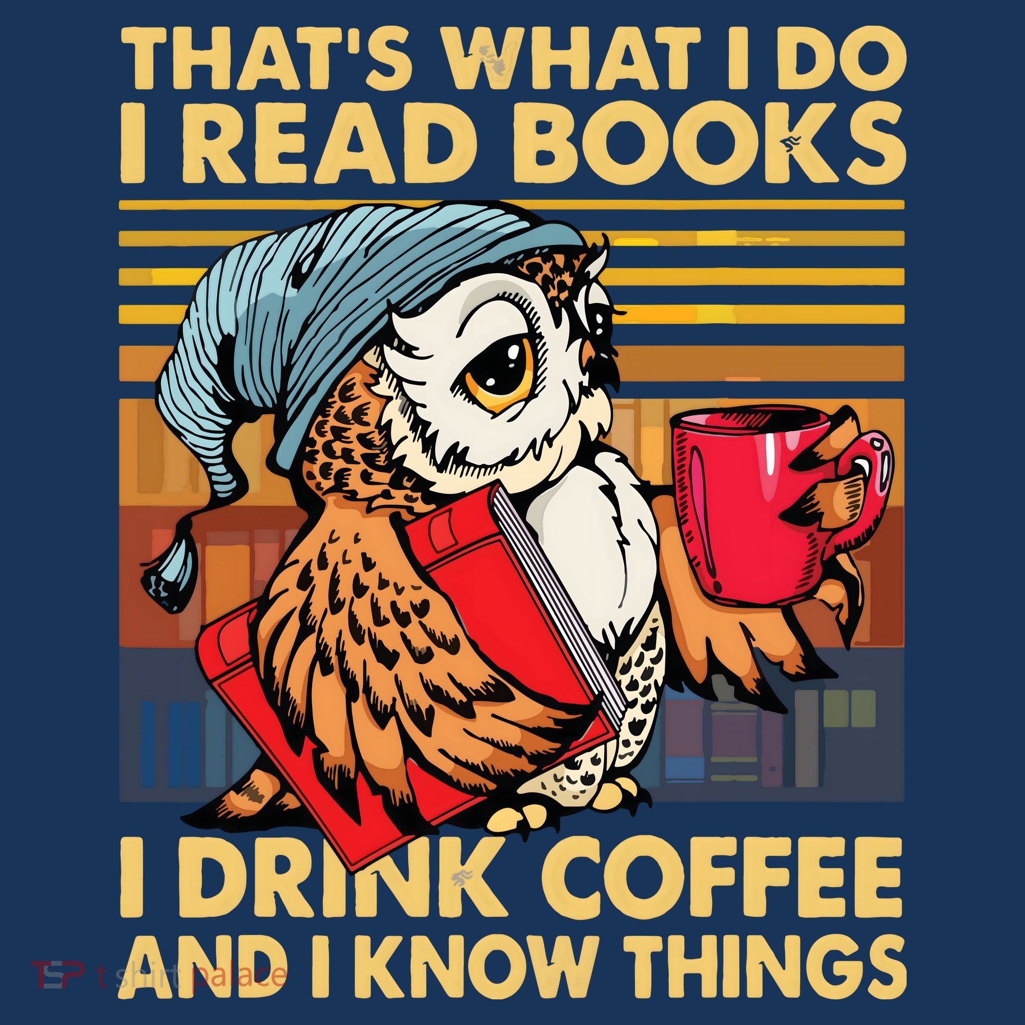 Funny Owl Thats What I Do I Read Books I Drink Coffee Visor