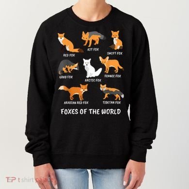 Foxes Of The World Fox Lover Gift Women's Sweatshirt