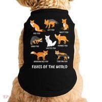 Foxes Of The World Fox Lover Gift Doggie Tank thumb 0