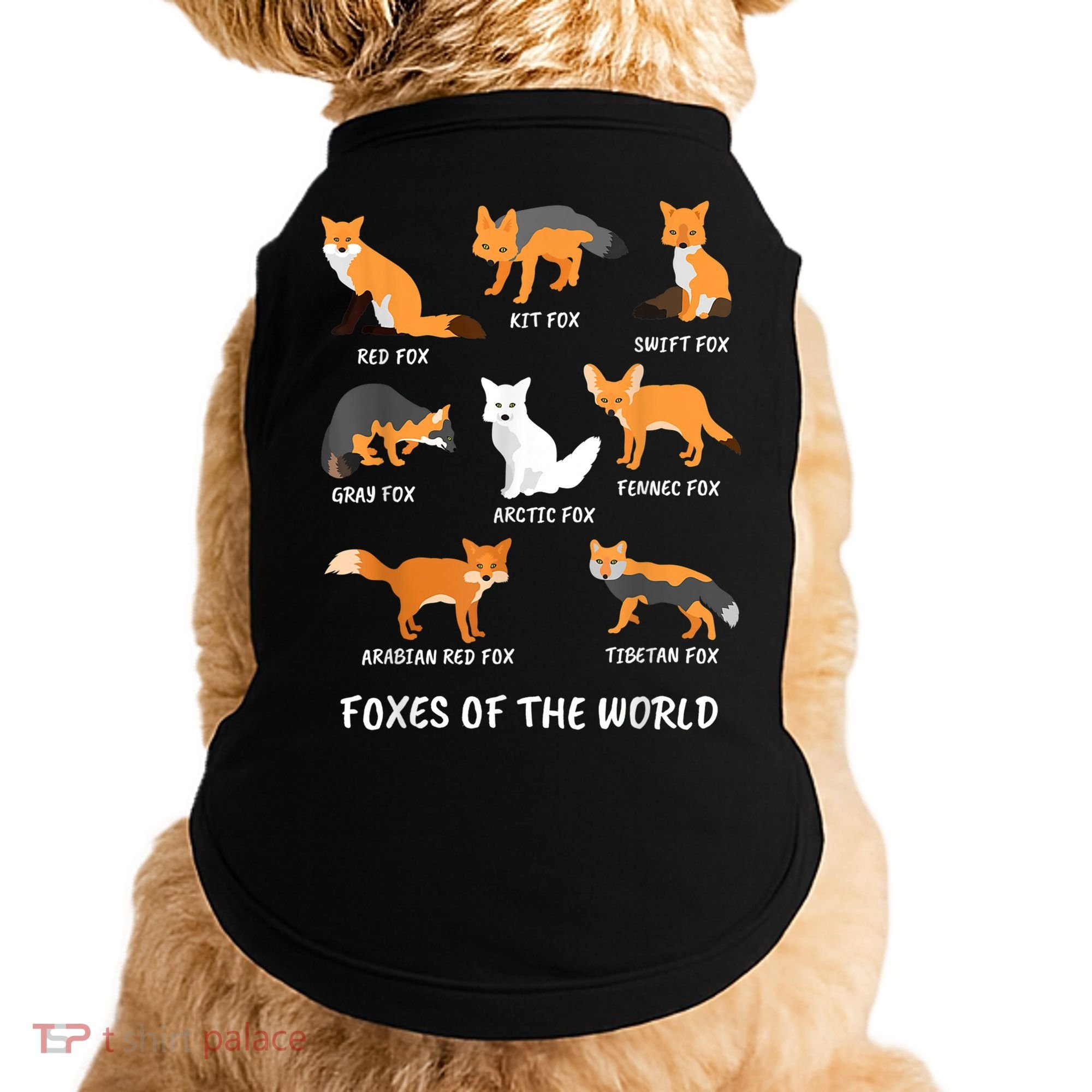 Foxes Of The World Fox Lover Gift Doggie Tank