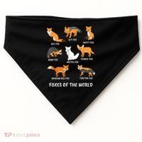 Foxes Of The World Fox Lover Gift USA-Made Doggie Bandana thumb 0