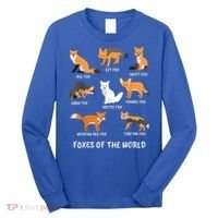 Foxes Of The World Fox Lover Gift Long Sleeve Shirt thumb 0