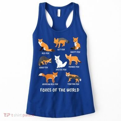 Foxes Of The World Fox Lover Gift Women's Tank Top
