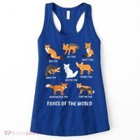 Foxes Of The World Fox Lover Gift Women's Tank Top thumb 0