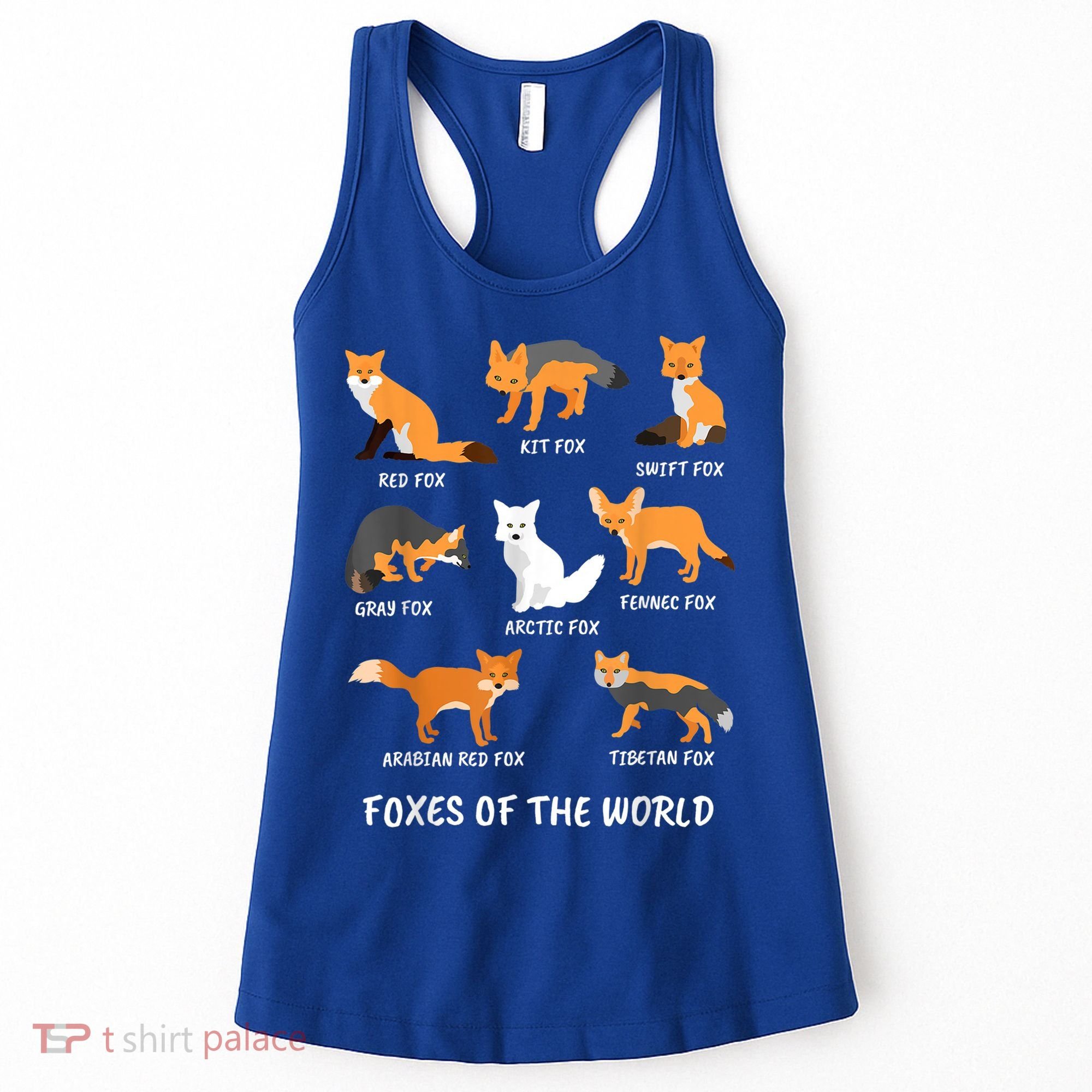 Foxes Of The World Fox Lover Gift Women's Tank Top