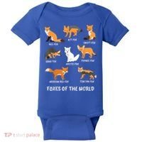 Foxes Of The World Fox Lover Gift Baby Bodysuit thumb 0
