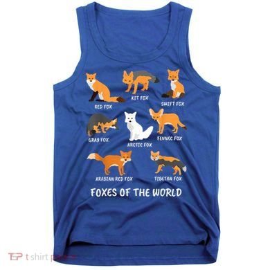 Foxes Of The World Fox Lover Gift Tank Top