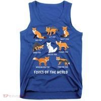 Foxes Of The World Fox Lover Gift Tank Top thumb 0