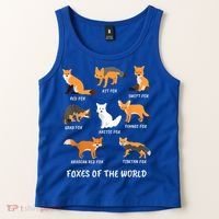 Foxes Of The World Fox Lover Gift Tank Top thumb 2