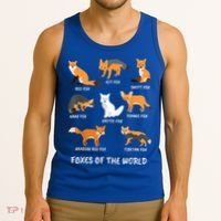 Foxes Of The World Fox Lover Gift Tank Top thumb 3